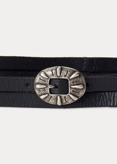 Women's Polo Ralph Lauren Concho Leather Wrap Belt | 174956EDW